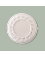 Eco-Bamboo Fiber Round Bowl Lid for 24-48oz Eco-Bamboo Bowls, 400/cs